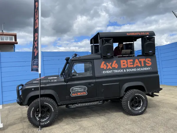 DJ truck at a seaside lido event